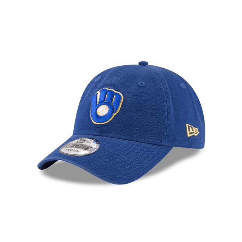 MLB Milwaukee Brewers Core Fit Alt 49Forty Fitted (LKW4337) - Blue New Era Caps